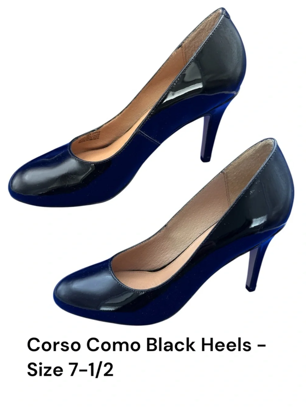 Corso Como Womens Black Stiletto Pump - Size 7.5M - Picture 3 of 5
